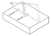 Sonar beam, fan-shaped