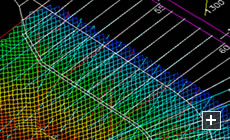 XYZ data of a dam survey